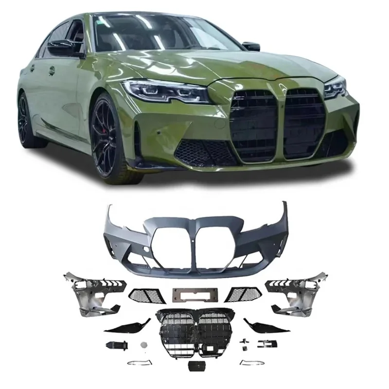 

Latest VersionBody Parts New M3 Style Front Bumper With Hood 3 Series G20 G28 Upgr G80 M3 Front Bumper Body Kits