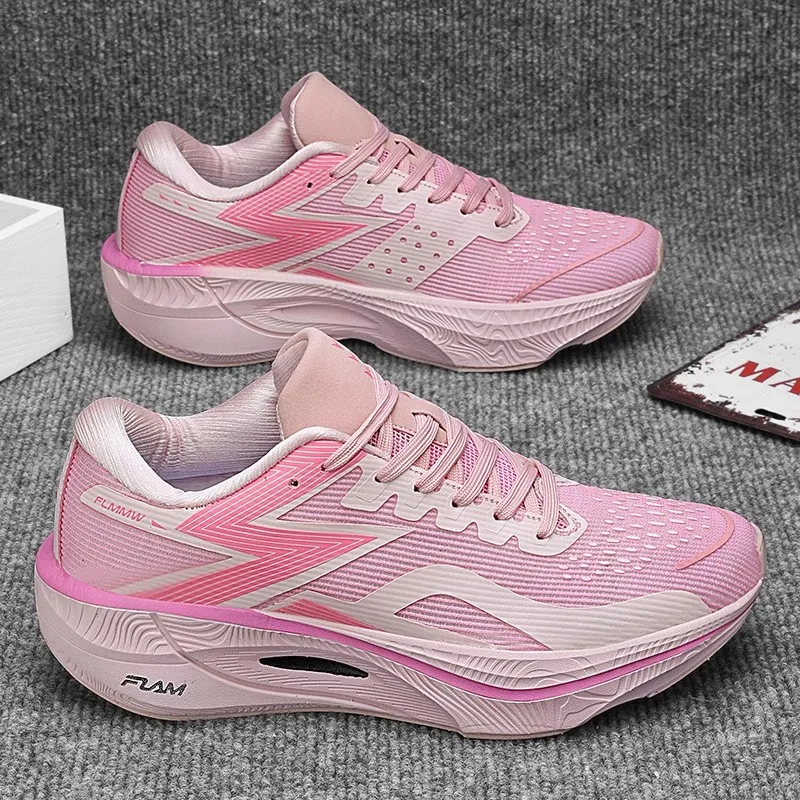 Brand new marathon air cushion carbon plate sports running shoes Breathable and lightweight Elegant and stylish sports shoes