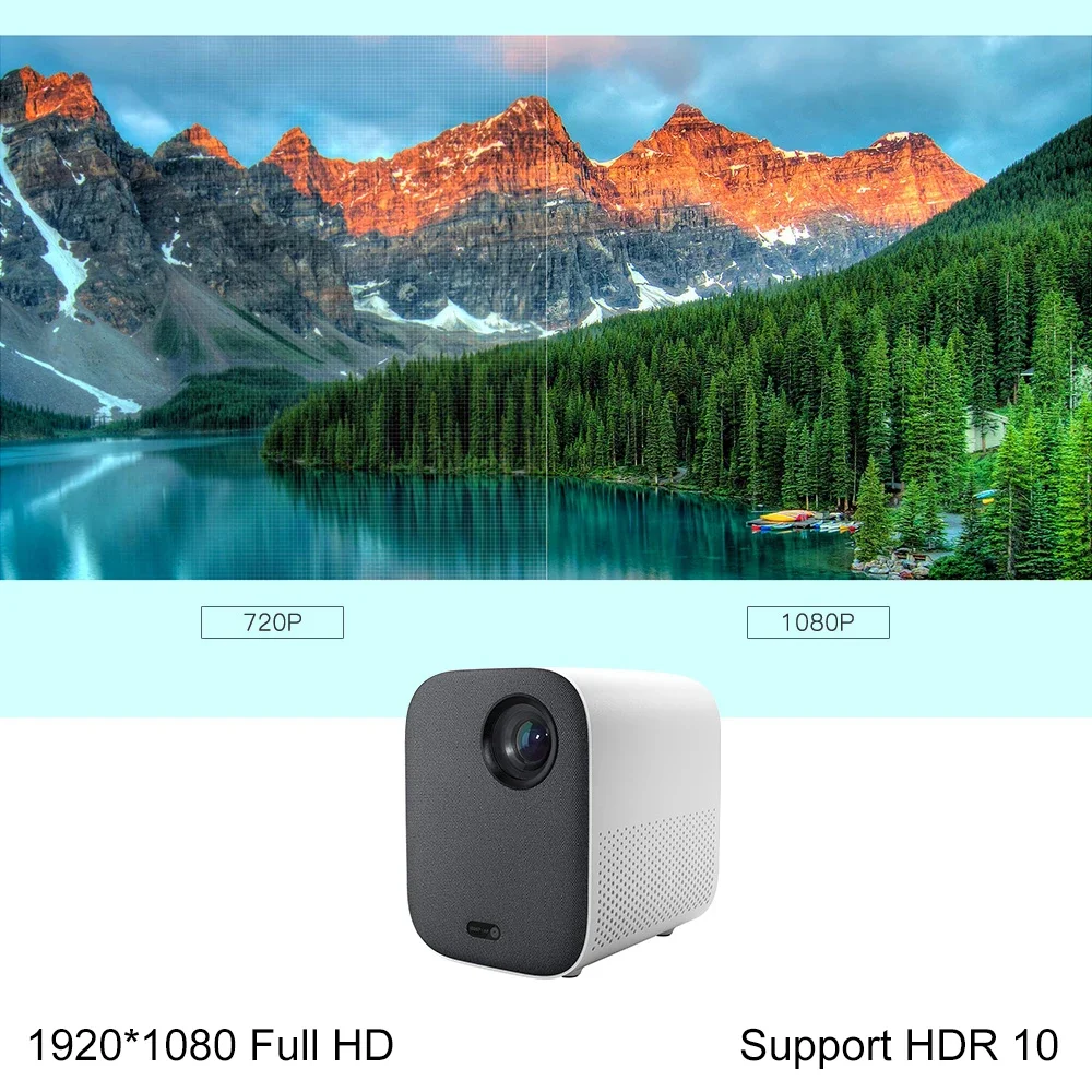 Global version Mi Smart Projector 2 Hd Mini Projector Clear 1080p images Mi Smart Projectors