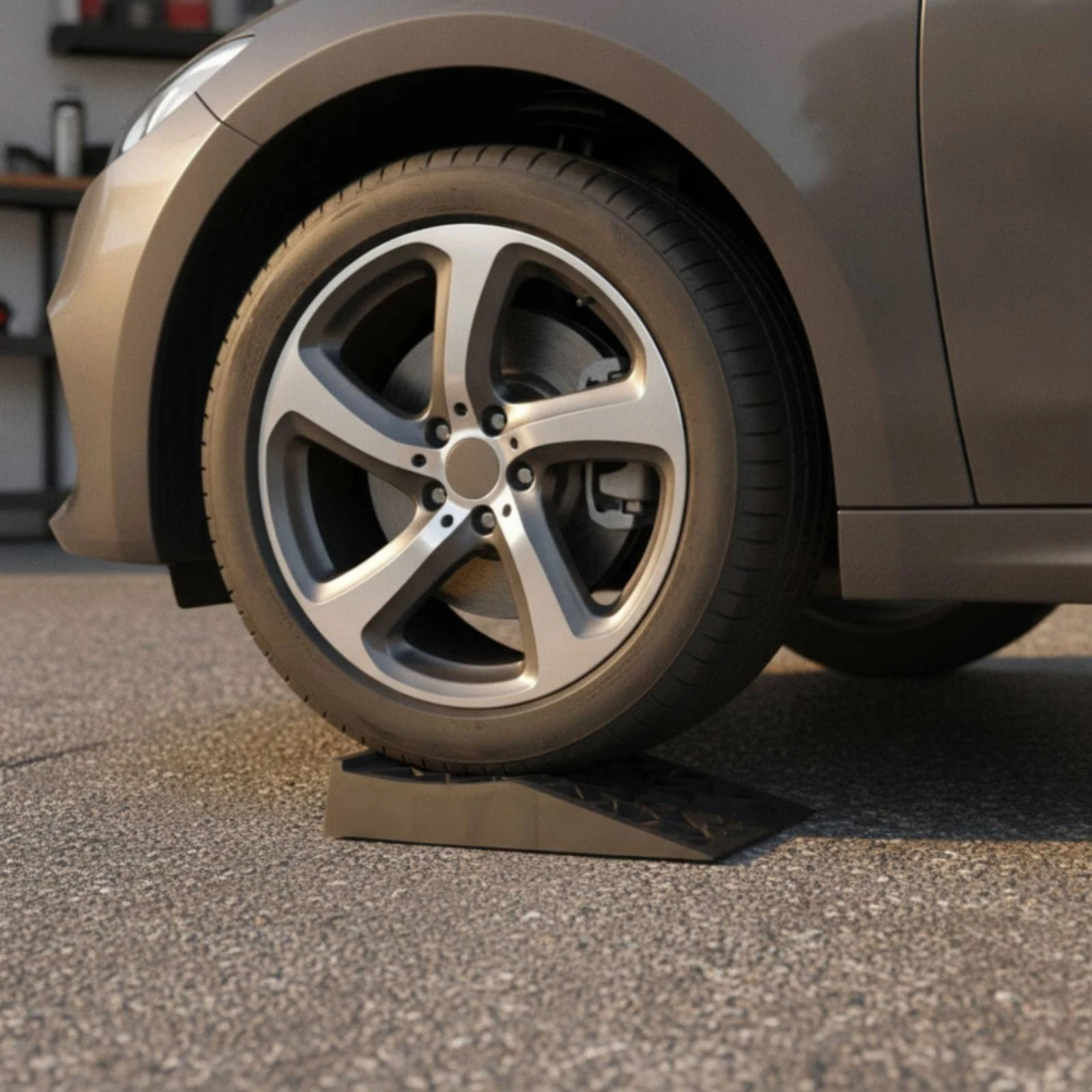 Car Service Ramps Heavy-Duty Car Service Ramp Tire Ramp Portable for Home Mechanics, Oil Changes, Garage