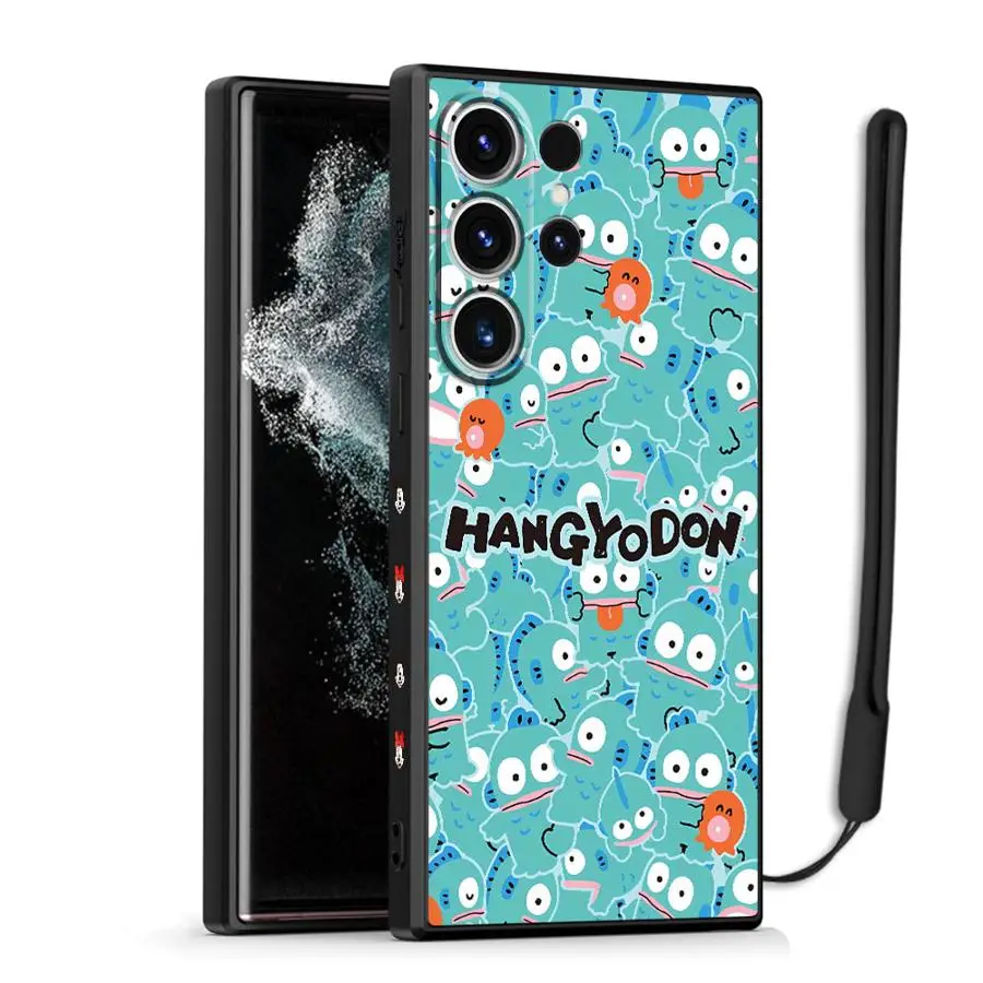 Casing Sampul Lembut untuk Samsung Galaxy S23 S25 Plus S20 FE Note 20 Ultra S25 S21 S24 S22 Ultra Kartun Hangyodon