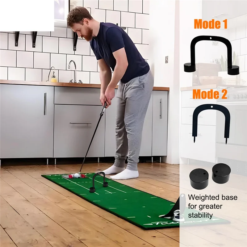

Golf Practice Aid Putting Gates Training Tool Improve Alignment Portable For Home Indoor Office Beginner