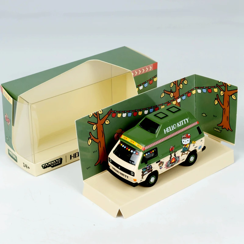 

Tarmac Works 1/64 Volkswagen T3 Van Camping Alloy Toy Motor Vehicle Diecast Metal Model Gifts