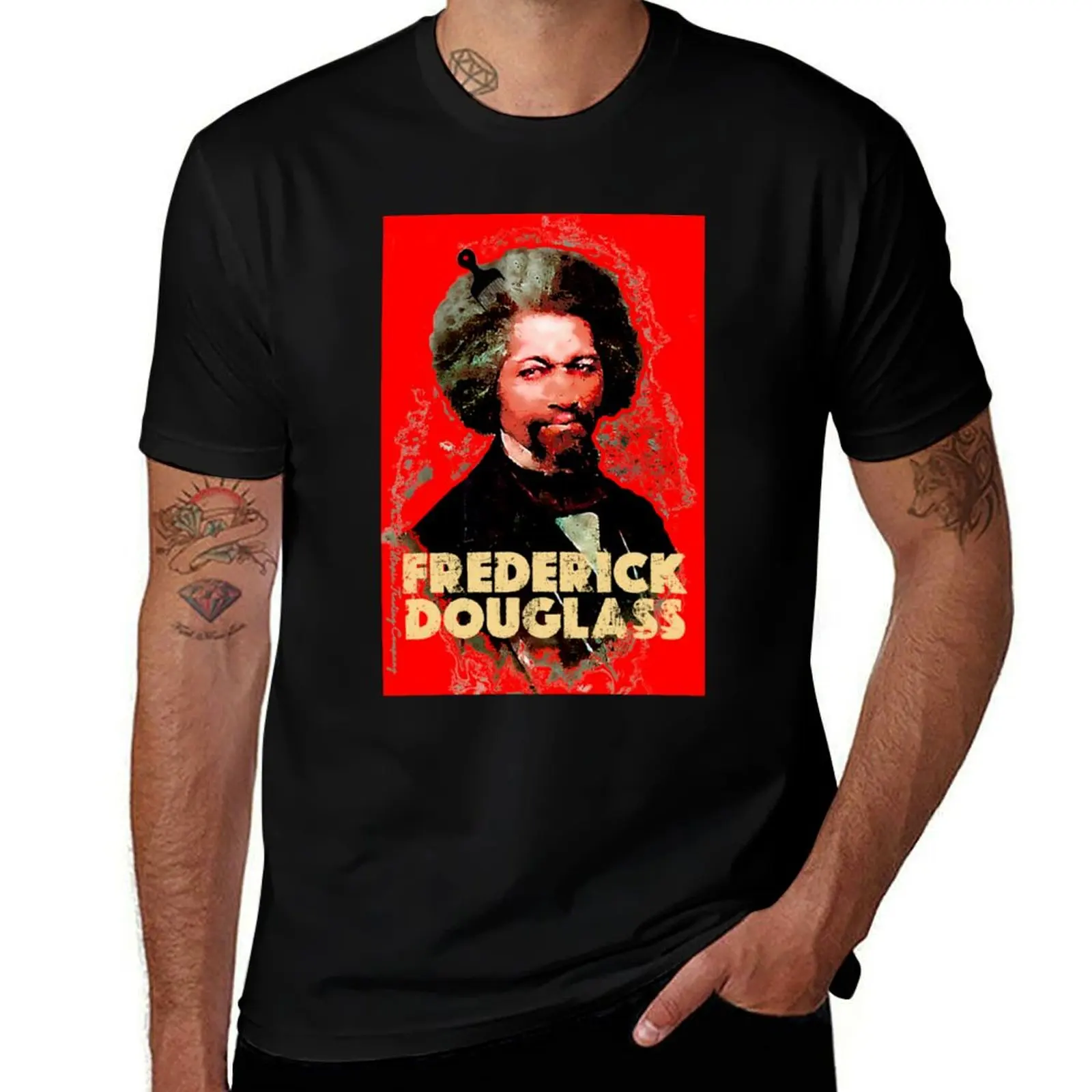 FREDERICK DOUGLASS (afro pick) T-Shirt Festival Short Sleeve T-Shirt