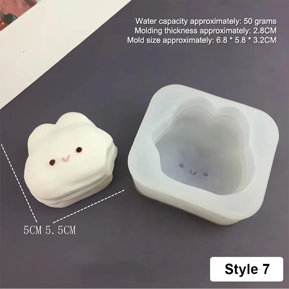 1Pcs Animal Bunny Kitten Silicone Mold Multifunctional Cute Cartoon Mold Cartoon Baking Mould