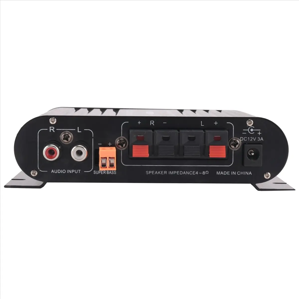 [T81C]  ST-838 HIFI 2.1 Channel Mini Car Amplifier MP3 AUX Input 20Wx2+40W Bass Treble Control view 2