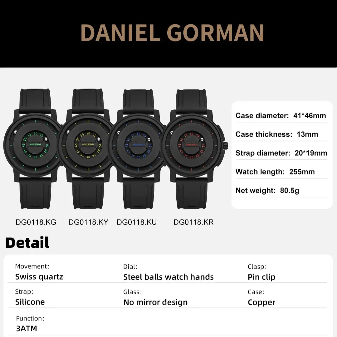 

Распродажа: Магнитные часы Daniel Gorman, черные, из нержавеющей стали, с кварцевым механизмом, силиконовым ремешком, водонепроницаемые, спортивные наручные часы