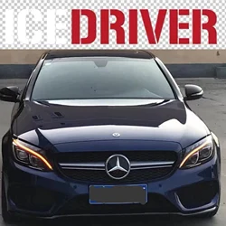 Icedriver for Mercedes Benz C class Yellow DRL RGB multicolor LED boards w205 s205 a205 AMG c63 2014-2018 RGBW CSL Module Red