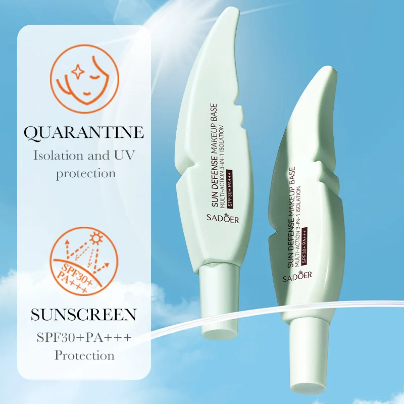 

Солнцезащитный изолирующий крем, анти-УФ-стойкий, нежирный, увлажняющий, с естественным скрытием, для длительного макияжа ​