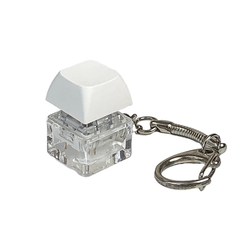 2/6개 기계식 키보드 피젯 버튼 키체인 손가락 장난감 스트레스 해소 성인 선물 키 스위치 샤프트 테스터