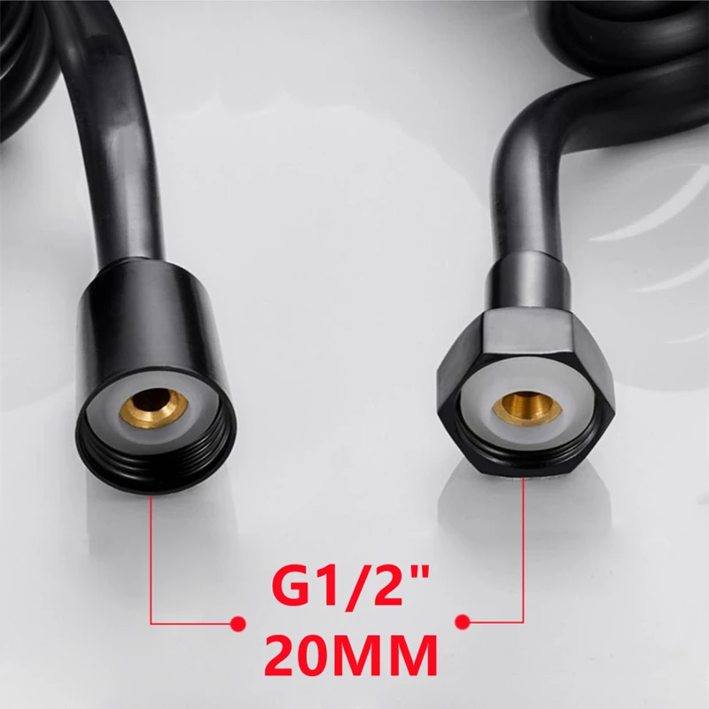 مرنة الربيع دش خرطوم للمياه بيديه للحمام مسدس بخاخ خط الهاتف السباكة خرطوم اكسسوارات الحمام المياه فوهات