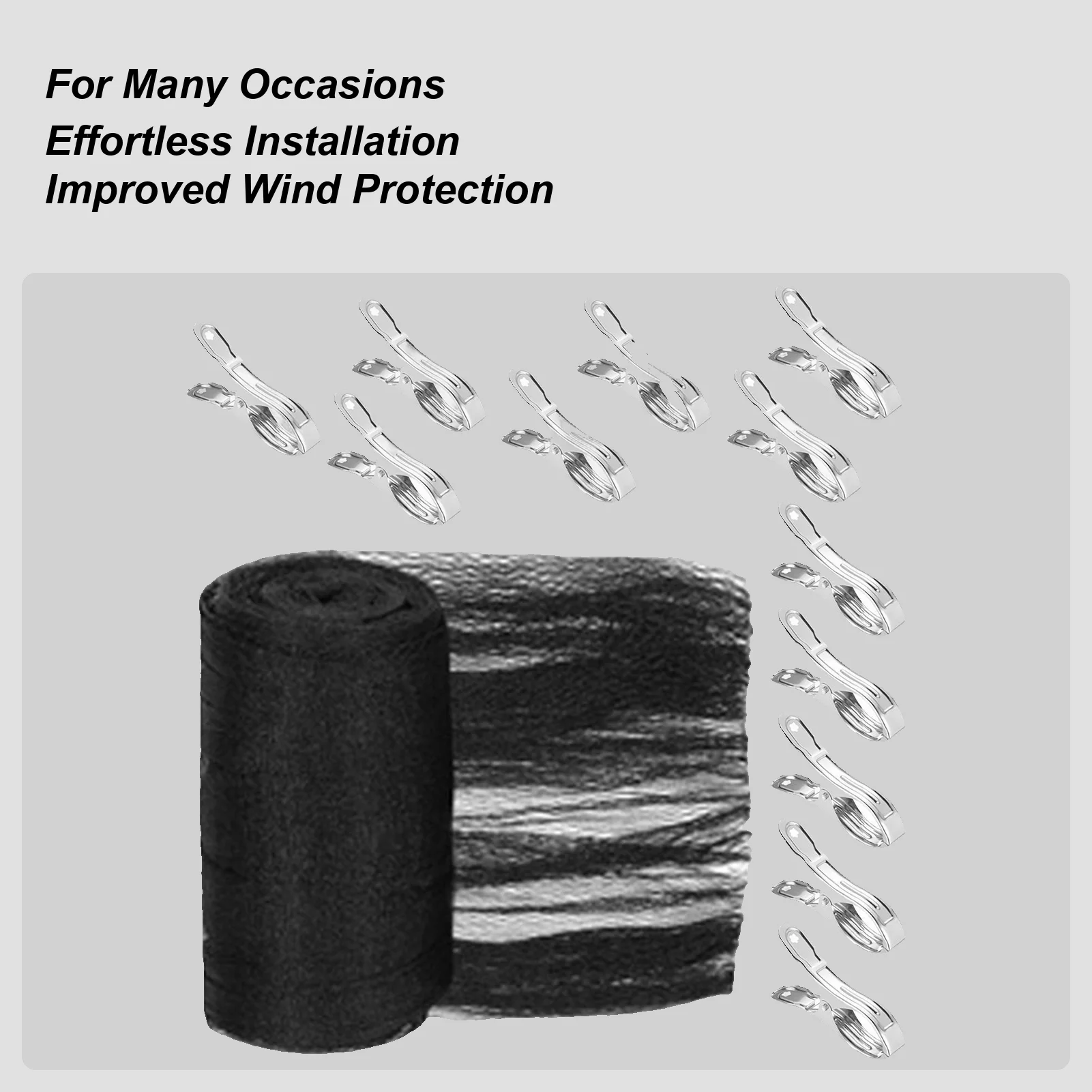 Cubierta de piscina, cubierta de seguridad para piscina con 12 Clips, red protectora de agua, protección solar para nadar, jacuzzi, niños, mascotas al aire libre