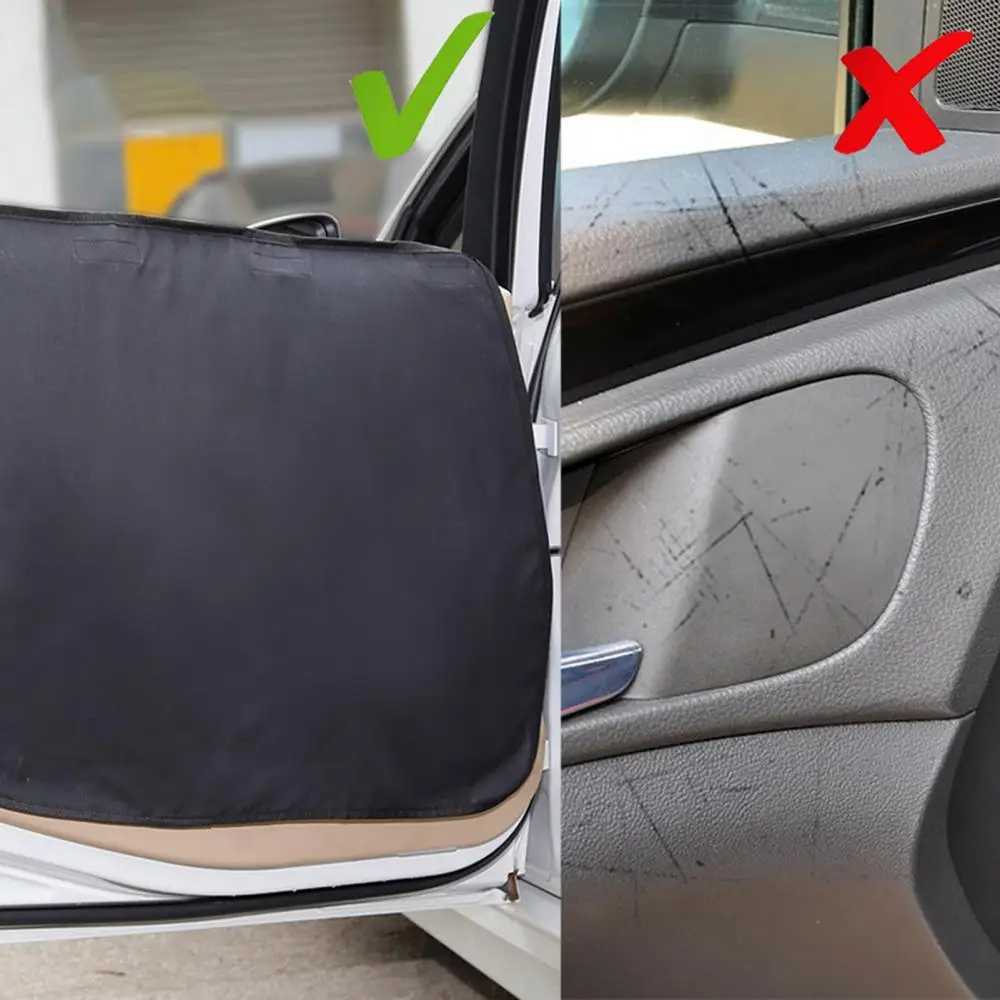 Anti-Scratch Decoration Bite-resistant 2Pcs Car Side Door Window Protector Dog Protective Pad Guard Oxford Cloth Mat Pet Nest De