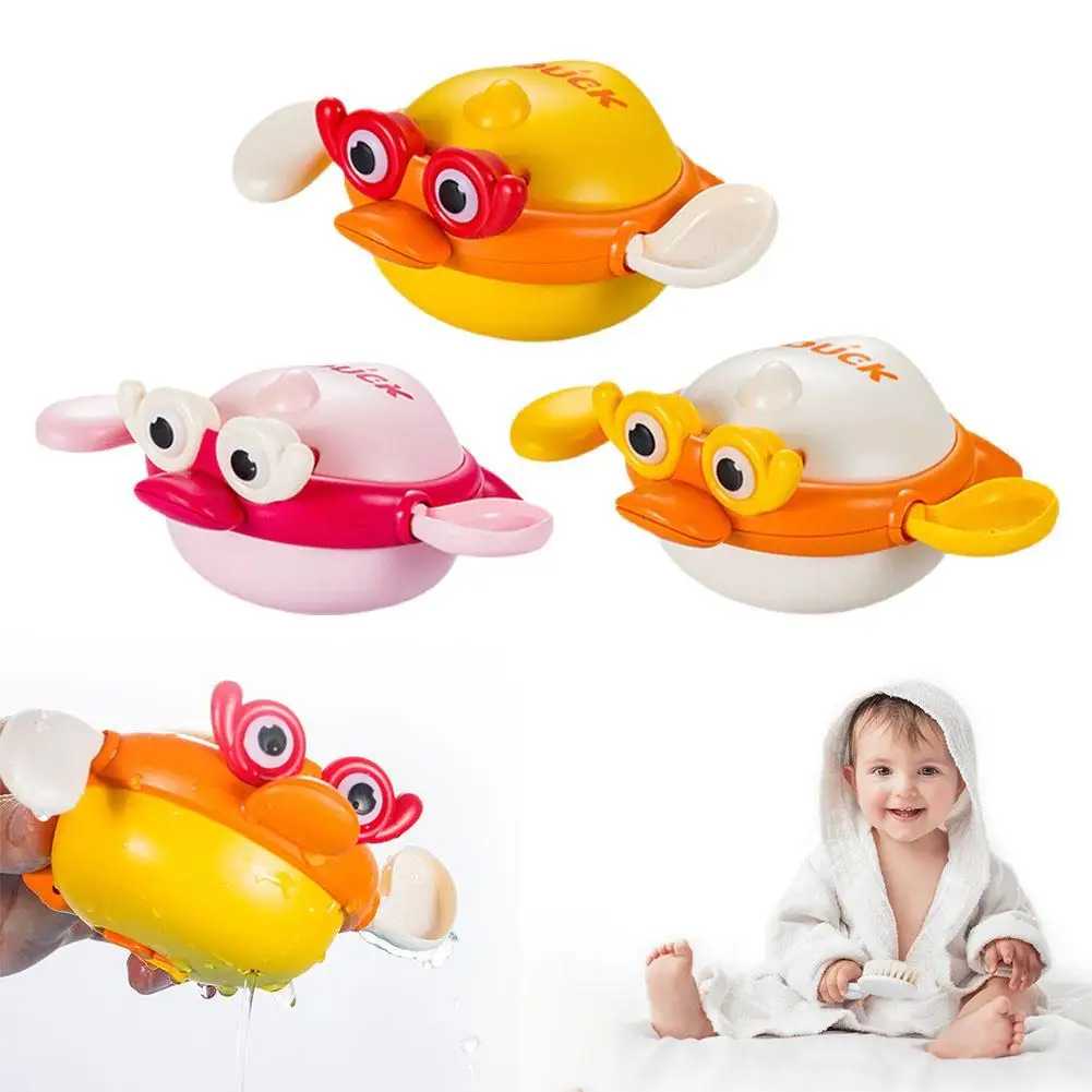 Juguetes de baño para bebés, niños, natación, pato amarillo pequeño, juego de diversión con agua, pato, baño, lindo y divertido, juguete para bañera y ducha