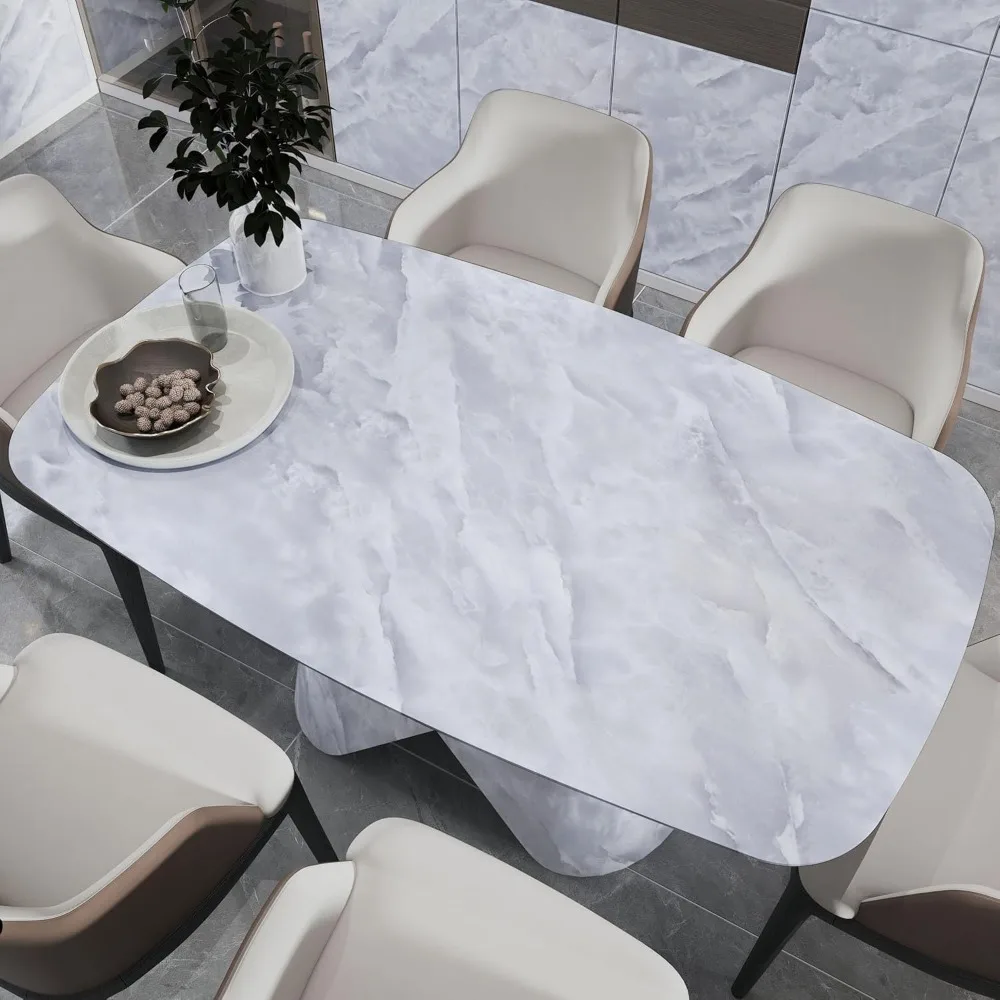 ورق اتصال قابل للتقشير واللصق بمظهر رخامي رمادي مقاوم للماء للجدار الكبير والكونترتوب، سميك ومتين مقاس 31 × 354 بوصة