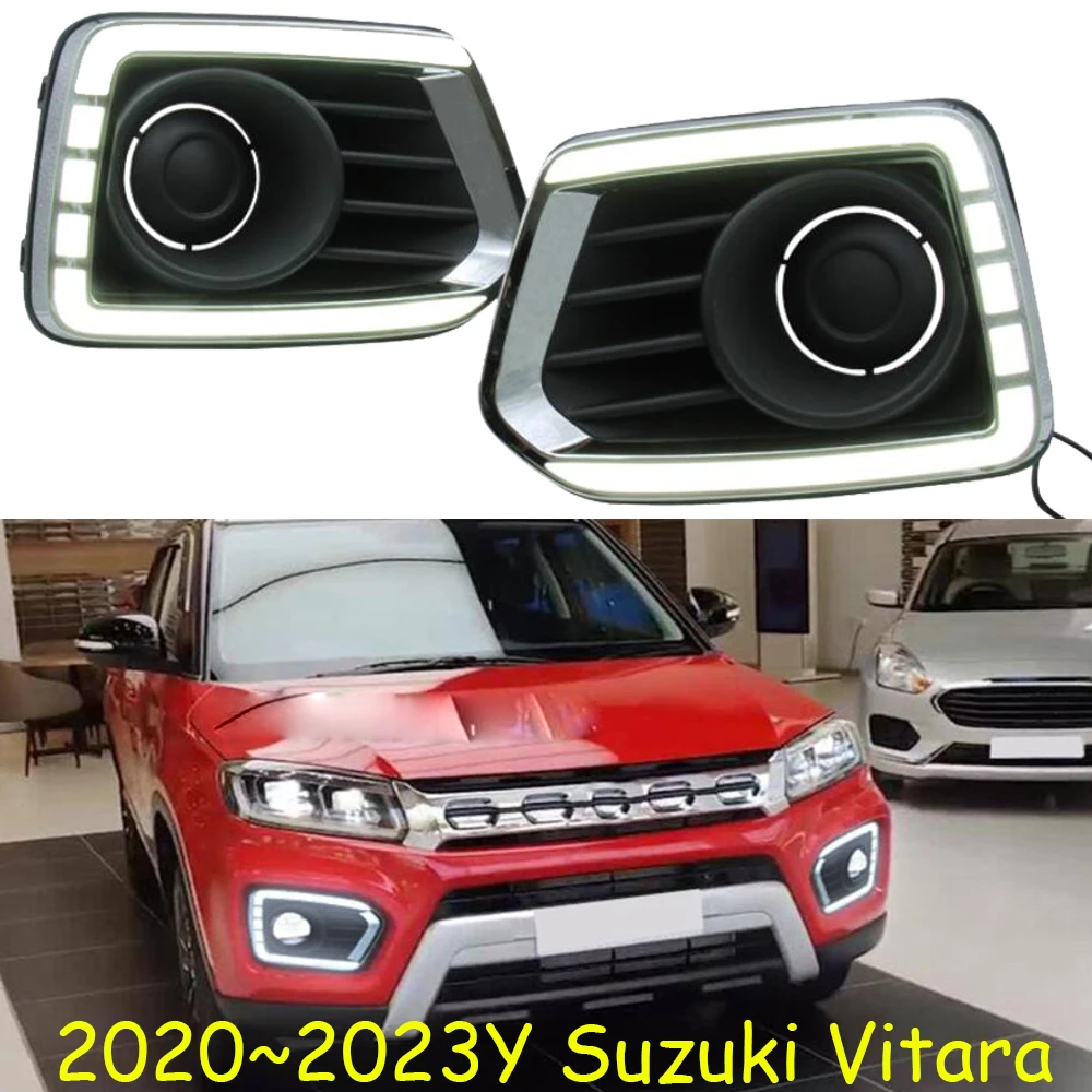 

car accessories bumper headlight for Suzuki vitara daytime light 2020~2023y LED for suzuki vitara headlamp Fog light