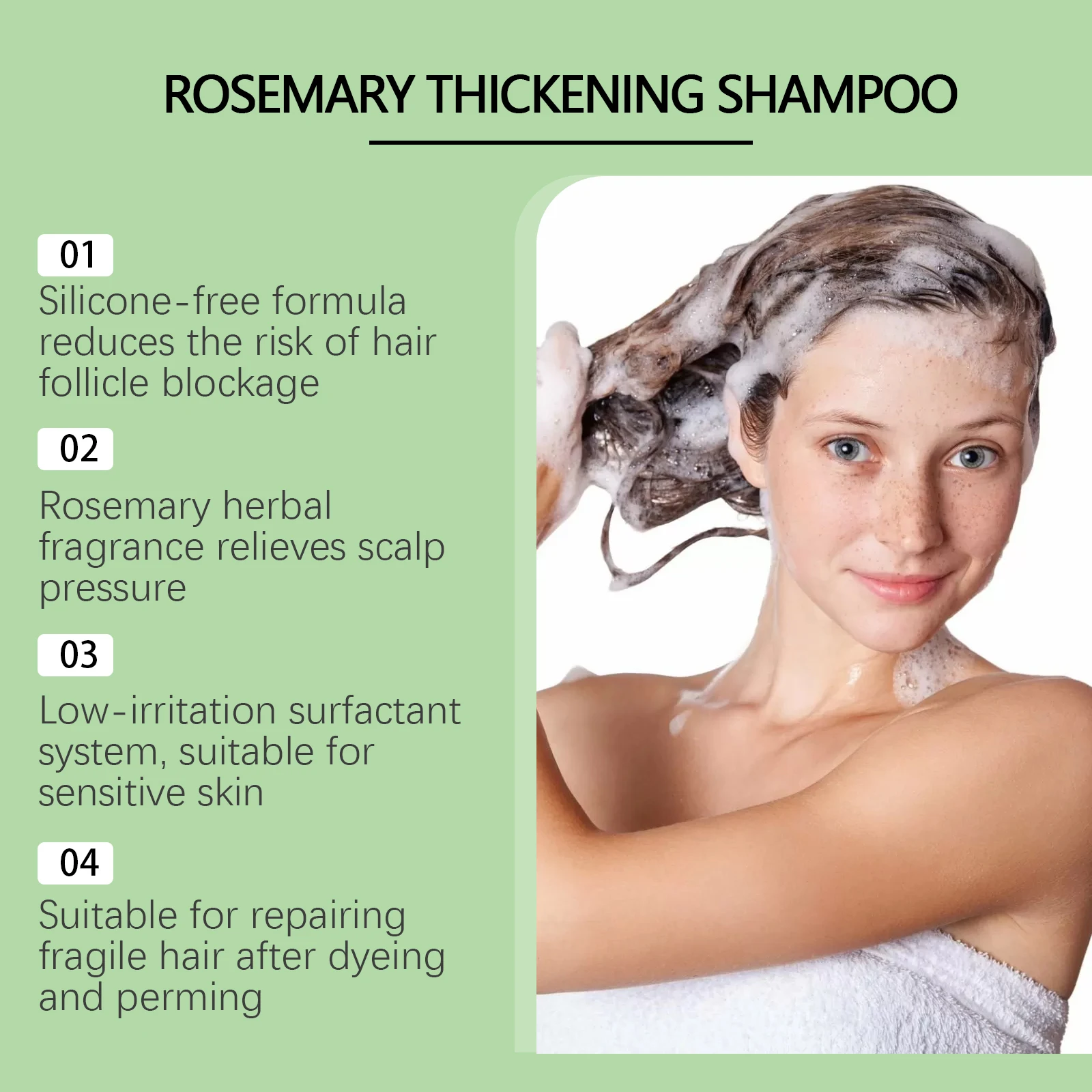 Rosemary Shampoo Repair Dry Fr - Hair Care For Dry And Frizzy Hair ulasan dan harga