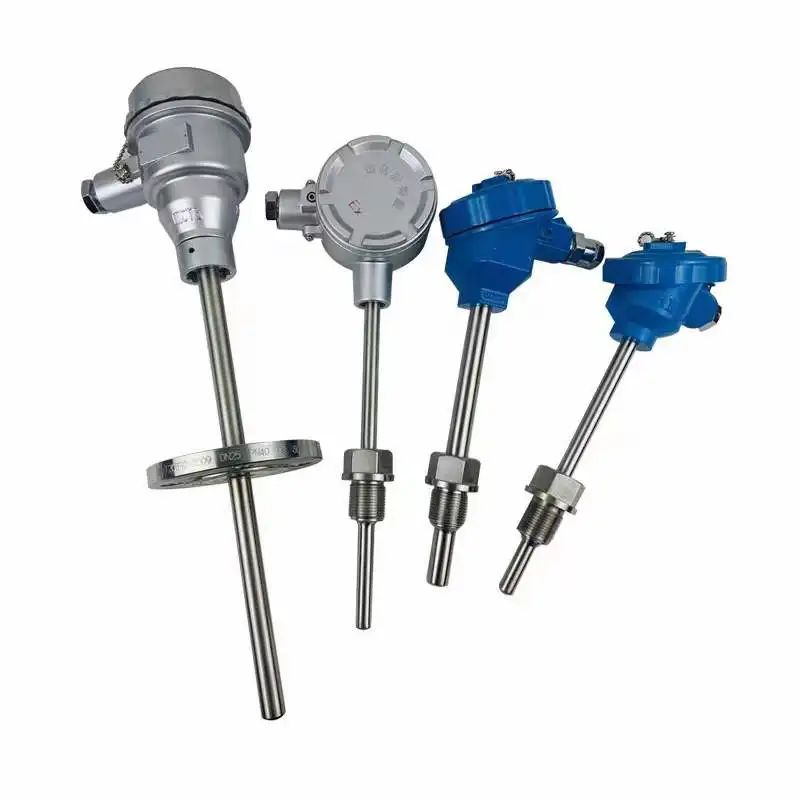 

Промышленный датчик-преобразователь температуры, термосопротивление, контрольный зонд, бронированный, для химических сред