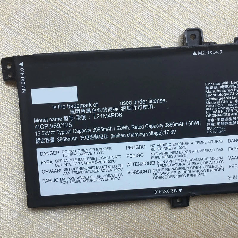 Imagem -03 - Supstone Nova L21m4pd6 L21m3pd5 Bateria do Portátil para Lenovo Thinkbook 14 g4 Mais Iap Ara L21d4pd6 L21l4pd6 L21c3pd5 L21l3pd5 Sb11e40205