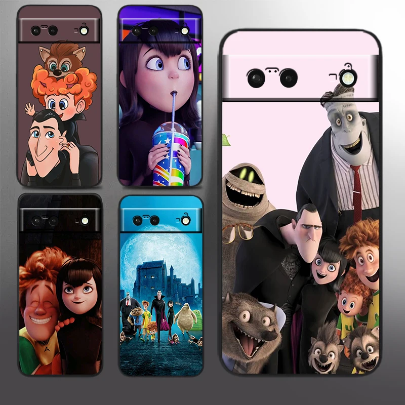 

Hotel Transylvania Disney Film For Google Pixel 9 8 7A 7 6A 6 5A 5 4 4A XL 5G Black Silicon Shockproof Shell Funda Phone Case