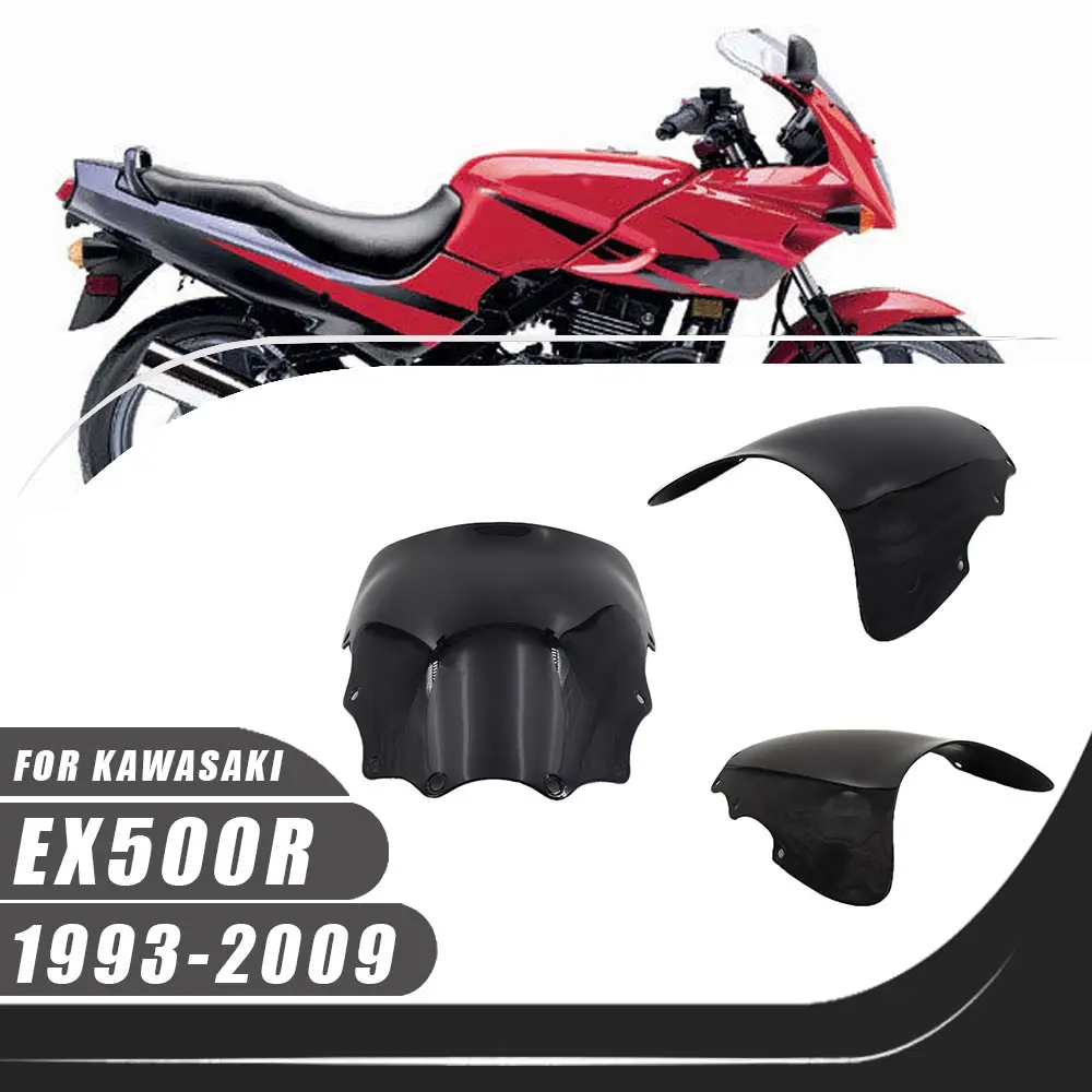 

For 1987-2009 Kawasaki Ninja EX500 EX500R GPZ500 2008 2007 2006 2005 2004 Motorcycle ABS Windshield Windscreen Wind Deflectors