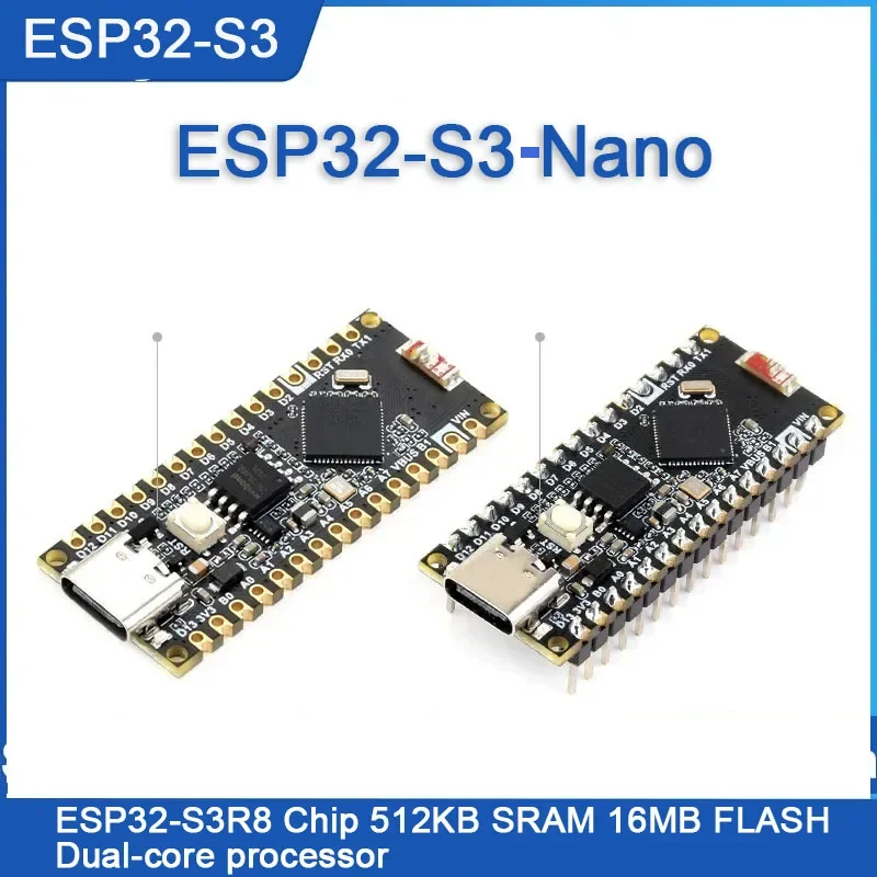 ESP32-S3-Nano Development Board ESP32 Nano Based On ESP32-S3R8 512KB SRAM 16MB FLASH Dual-core processor Compatible Nano ESP32