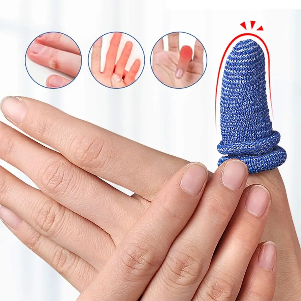 Algodão descartável Finger Cots, Multicolor protetores, respirável, espessamento, cuidados tubulares, trabalho de bandagem, novo, 10pcs