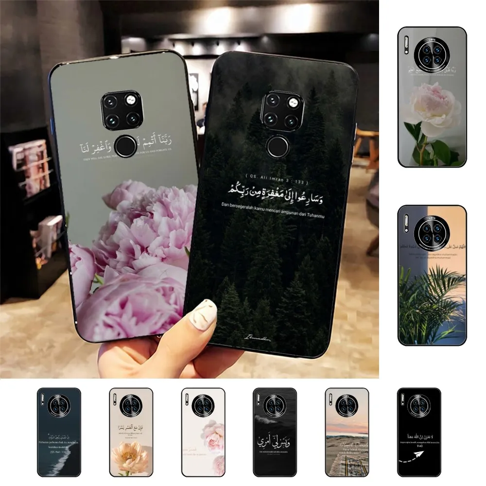 Quran Muslim Surah Ikhlas Islamic Quotes Phone Case For Huawei Mate 10 20 30 40 50 lite pro Nova 3 3i 5 6 SE 7 pro 7SE