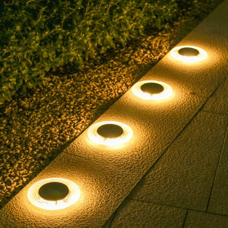 

8Pcs Courtyard Small Solar Buried Light Outdoor Courtyard Waterproof Garden Landscape Decor Landscape Ground Insertion Lawn Lamp