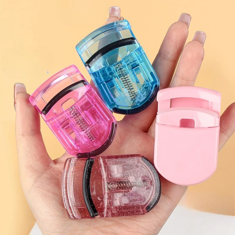 Mini modelador de cílios multicolorido dobrável cílios postiços auxiliar clipe de ondulação de cílios beleza cosméticos compõem ferramentas profissionais