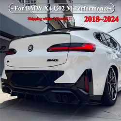 For Bmw X4 G02 2018-2024 M Style Car Tail Wings Fit Fixed Wind Spoiler Rear Wing Auto Decoration Car Accessories Bodykits Tuning