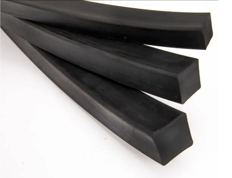 2M Rubber Seal Strip Square10 12  14 16 18 20mm thick Rubber Molding Shock AbsorberNon-slip, anti-collision sealing strip