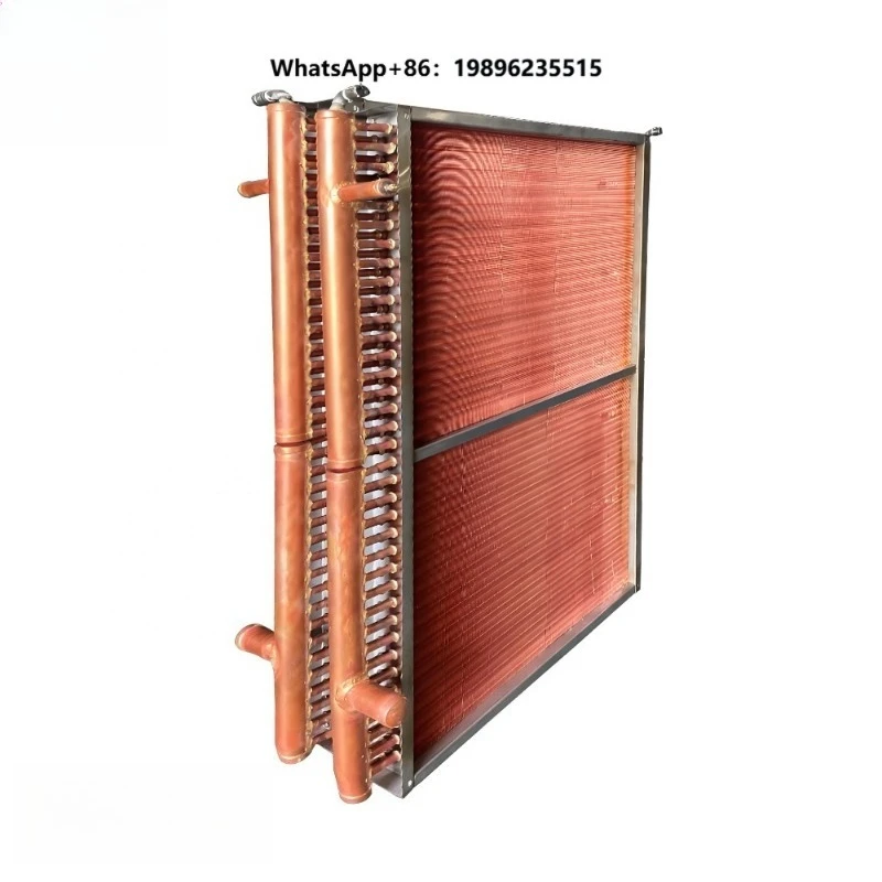 Copper Tube Finned Heat Exchanger Coil for Large Engine Cooling System and Industrial Radiator Component