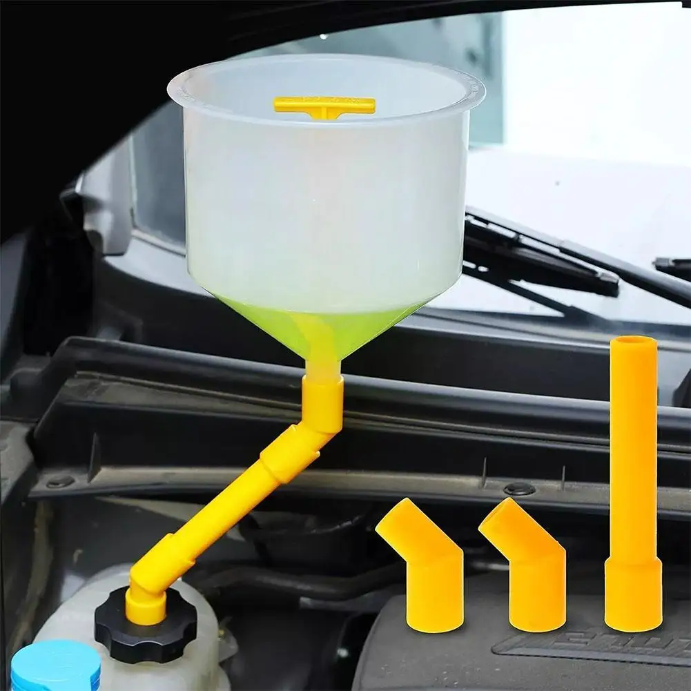 

Car Radiator Coolant Filling Funnel Kit Antifreeze Funnel Coolant Funnel Burping Kit Coolant Bleeder Kit for Automotive Use