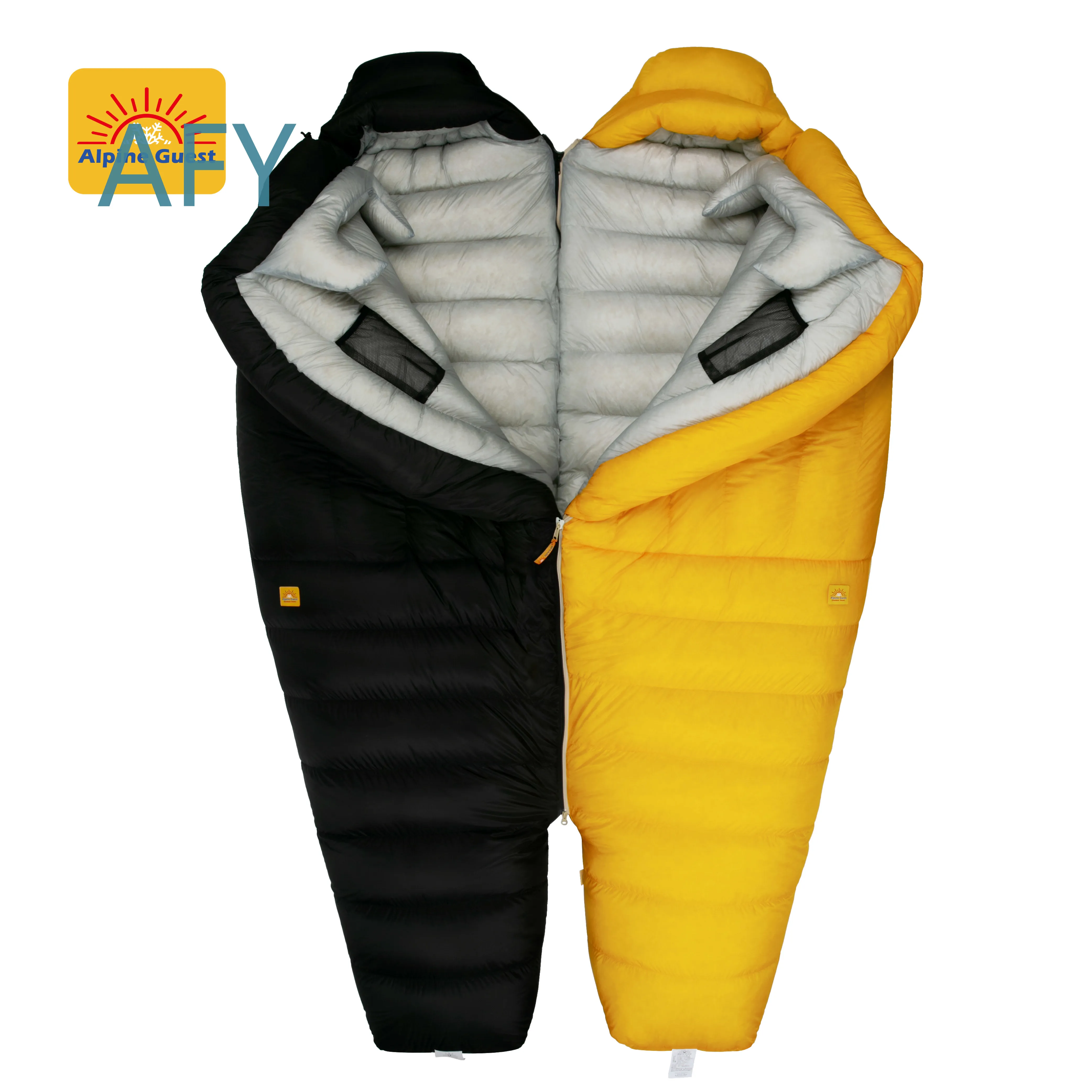 超軽量95%ダウン850FP寝袋、寒冷地でのキャンプ、ハイキ - Outdoor Adventure Series のレビューと価格