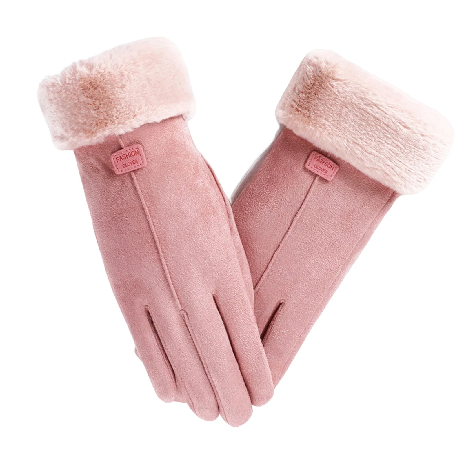 Woman Warm Snow Gloves Soft Fleece Cuff Sensitive Touch Screen Design for Women Winter Accessories TUE88