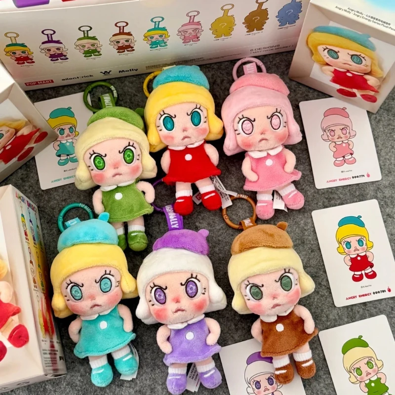 

POPMART Angry Molly Heart Blossom Series Blind Box Cute Molly Anime Doll Surprise Bag Pendant Mystery Box Keychain Toys Gift New