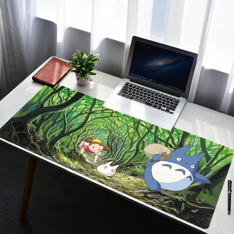 

Mouse Pad PC Non Slip Rubber Cartoon Mousepad Laptop Gamer Cabinet Keyboard Pad Office Computer Gaming Desk T-totoro Mouse Mat