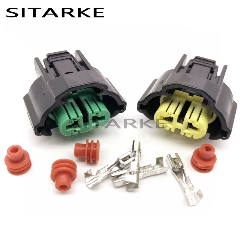 

5 Sets 2 Pin Way Connector Housing H11 Bulb for Fog Light Electrical Auto Car Waterproof Harness Plug Socket 6189-0935