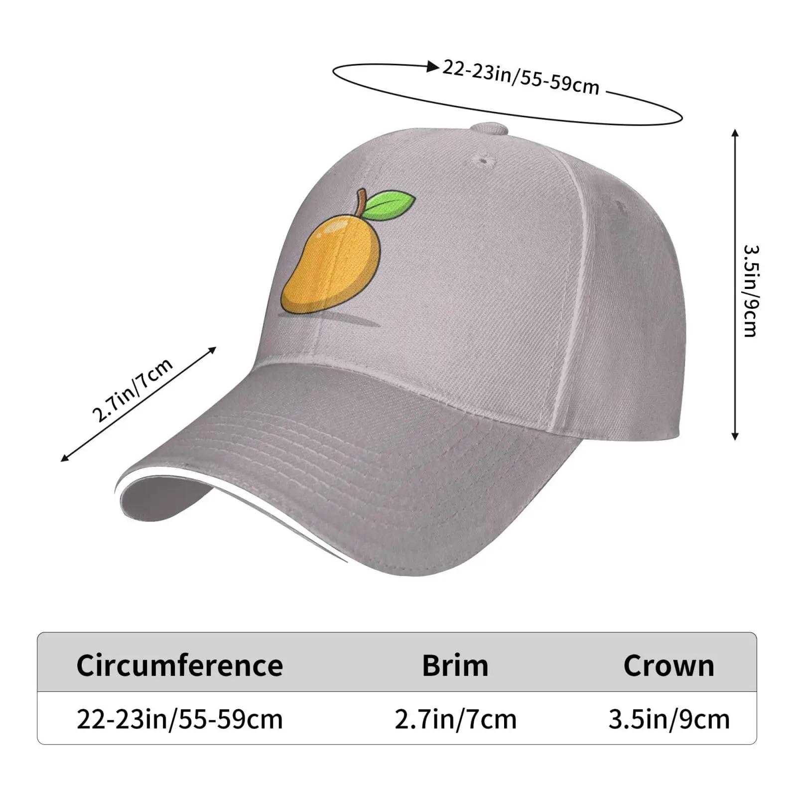 Casquette de baseball mangue pour hommes et femmes, chapeau de camionneur extérieur réglable, chapeaux de soleil