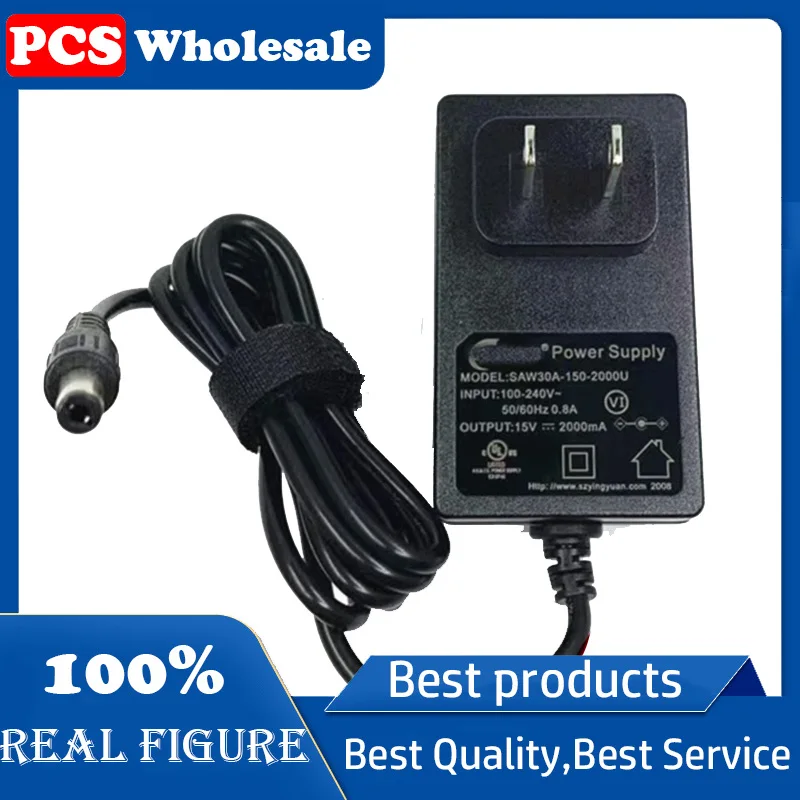 Original SAW30A-150-2000U 15V2A power adapter 15V2000A pull rod audio charger power cord