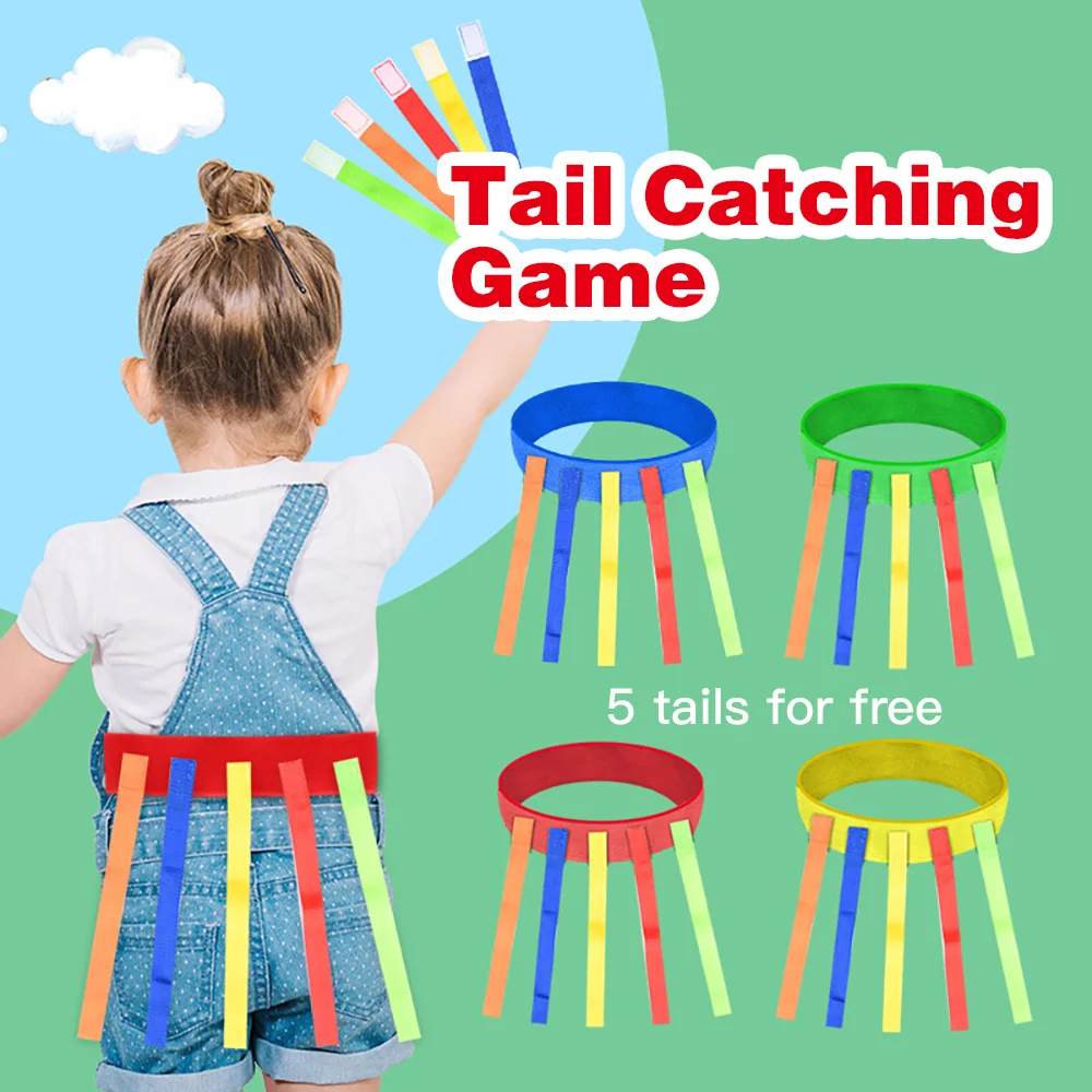 Children Outdoor Funny Game Toy Belt For Kindergarten Kids Catching Tail Training Equipment Teamwork Game Toys for Children