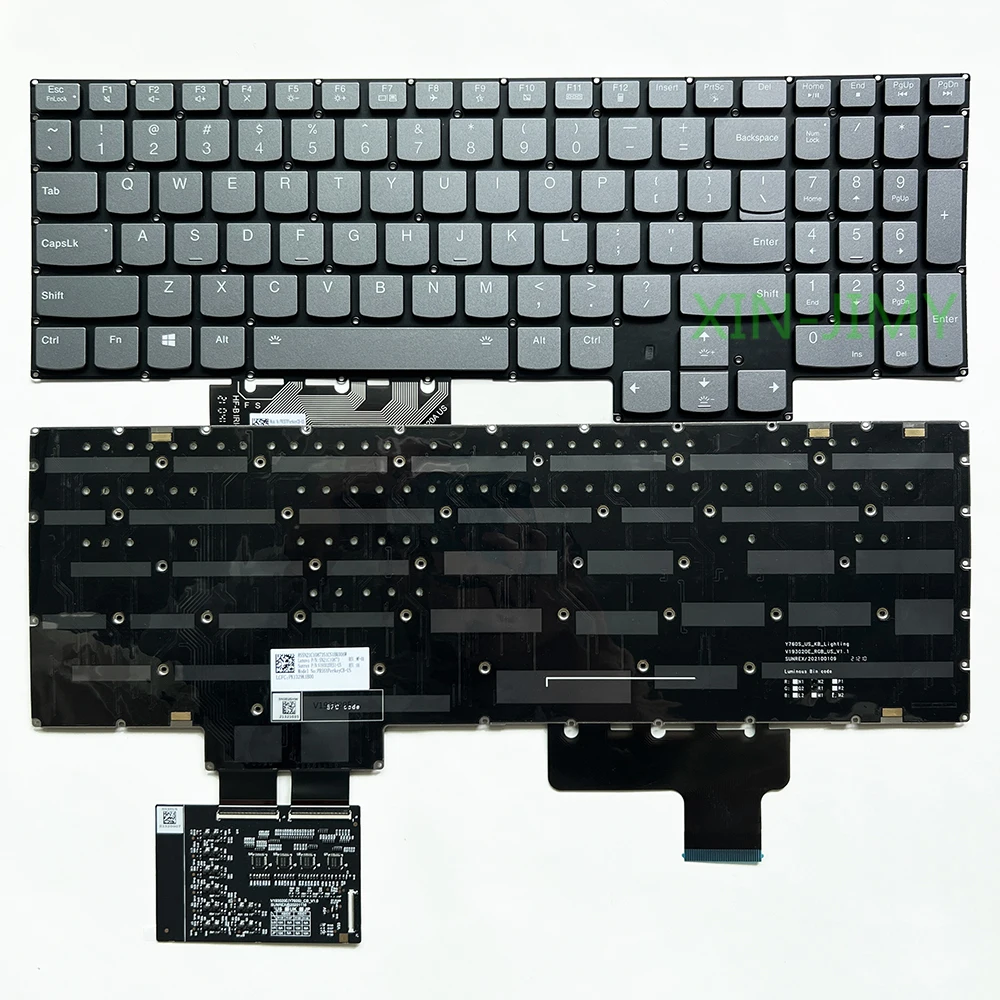 Y9000X US RGB Backlit Keyboard for Lenovo Legion 7-16ACHg6 16ITHg6 7-15IMH05 7-15IMHg05 2021 V193020ES1 PR5SYPERKEYCB