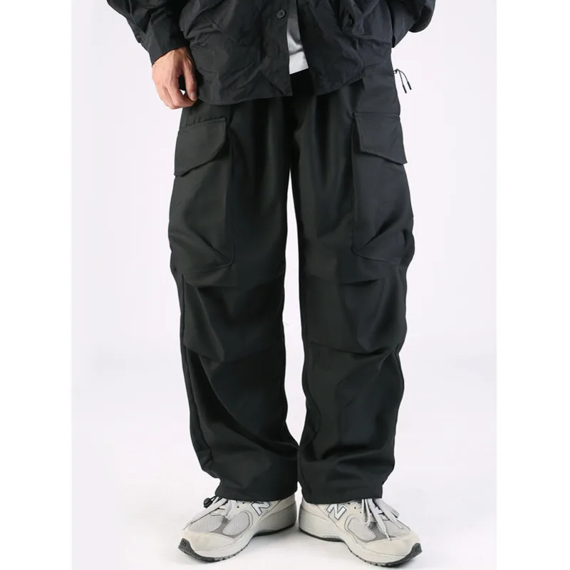 Celana panjang kasual trendi pria wanita, celana kerja longgar Amerika bergaya baru musim gugur dan musim dingin untuk pria dan wanita