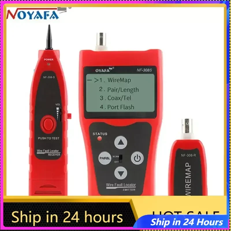 

NOYAFA NF-308S Network Cable Tester Cable Finder LCD Display Tracker RJ45 RJ11 Network Tester Professional Electrician Tools