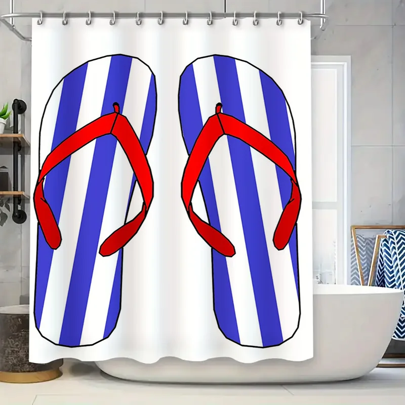 

Занавеска для душа для пляжного дома, декоративная коралловая ракушка, водонепроницаемые моющиеся аксессуары для ванной комнаты