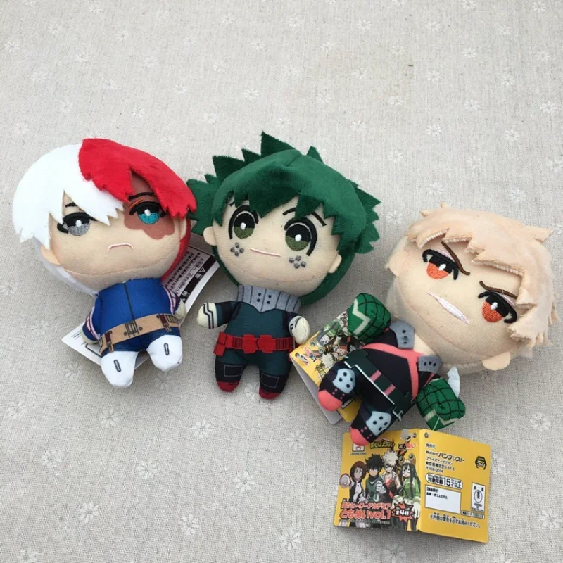 

Плюшевая игрушка-брелок 15 см по аниме «Моя геройская академия»: Изуку Мидория, Кацуки Бакуго, Шото Тодороки – украшение для рюкзака, подарок на день рождения