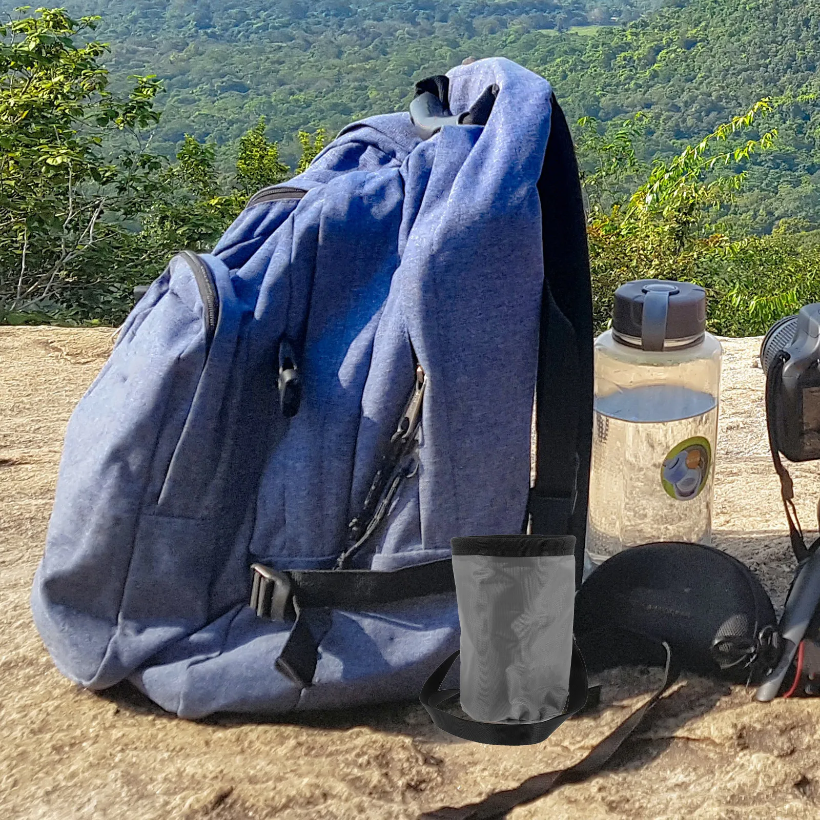 Premium Fleece Lined Oxford Fabric Climbing Chalk Bag Lining to Prevent Powder Loss Rock Climbing Bouldering Outdoor