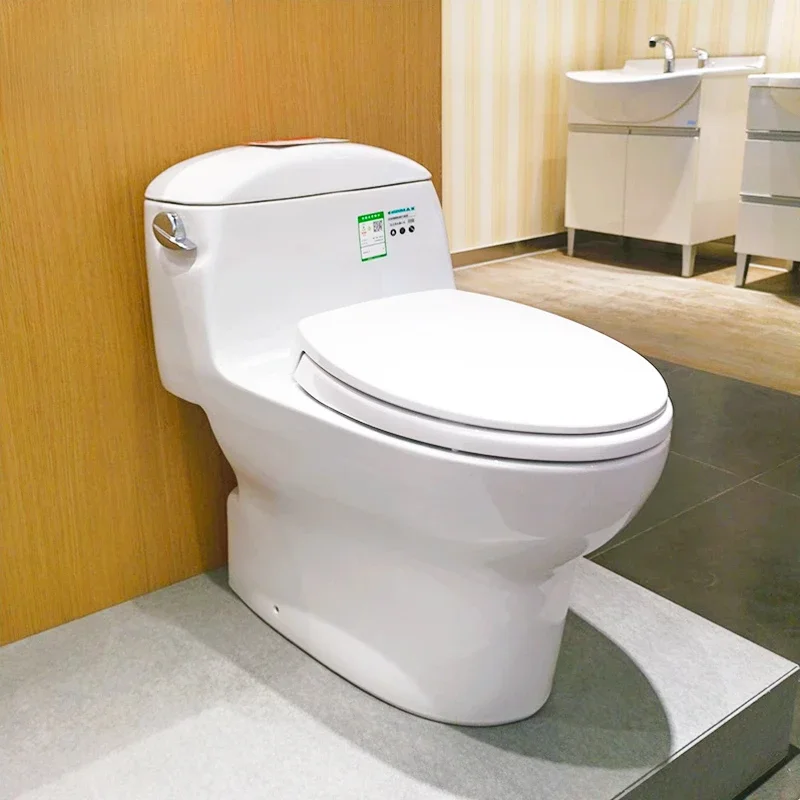 One-piece ceramic toilet CW988REB household floor toilet