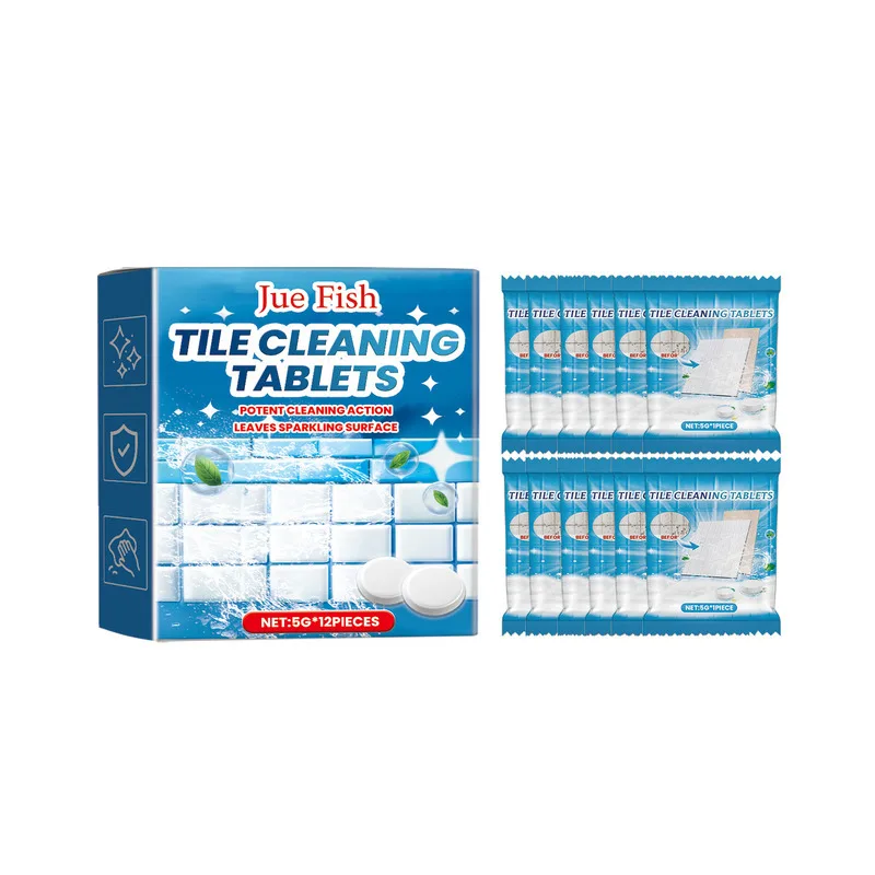 

Tile Cleaning Effervescent Tablets Toilet Sink Wall Tile Stain Removal Scale Elimination Brightening Cleaning Tablets